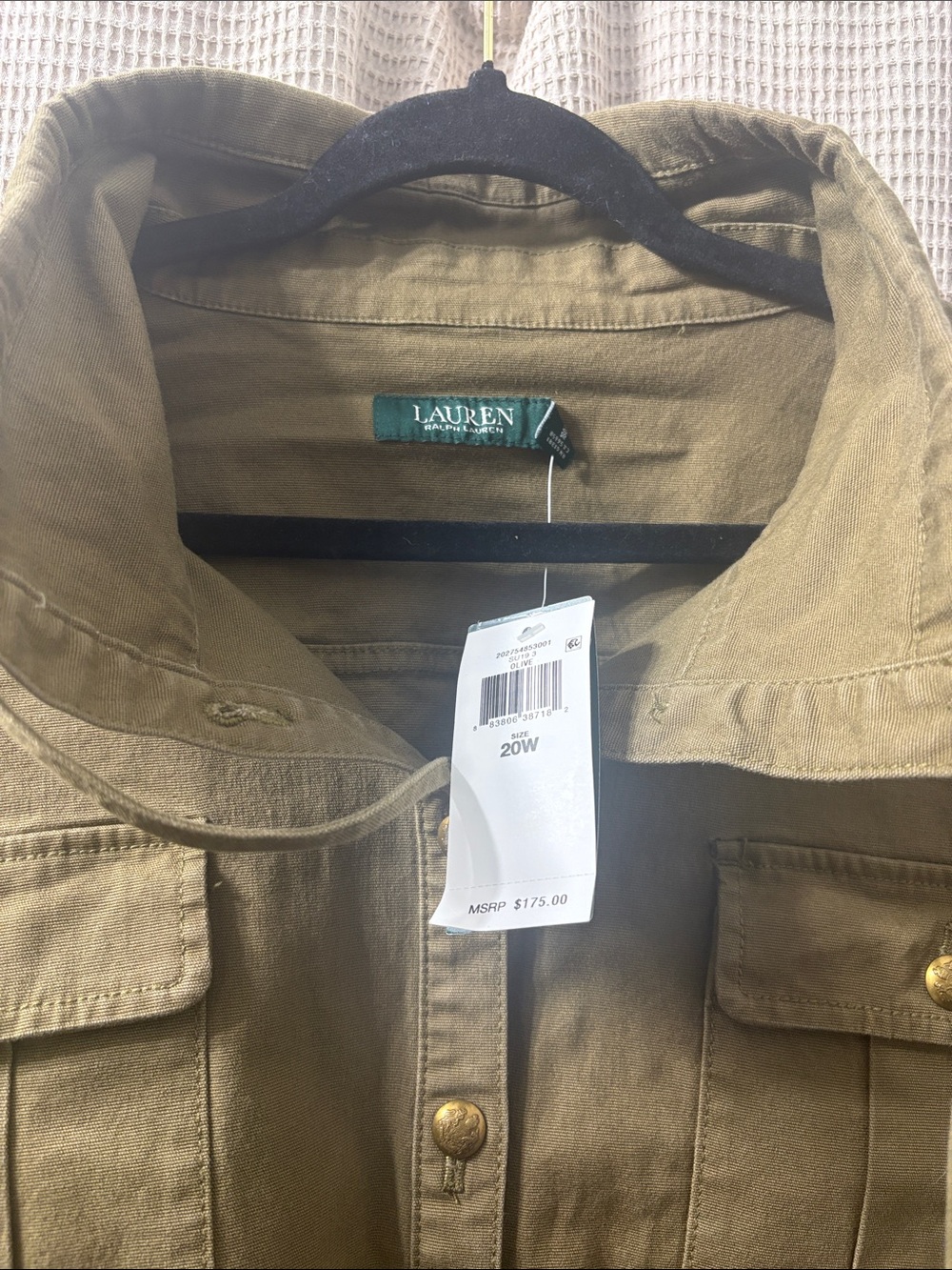 Lauren Ralph Lauren Olive Green Utility Jacket